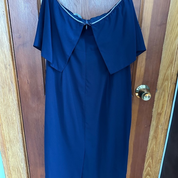 Lulus Strapless Navy Blue Dress - Picture 5 of 6